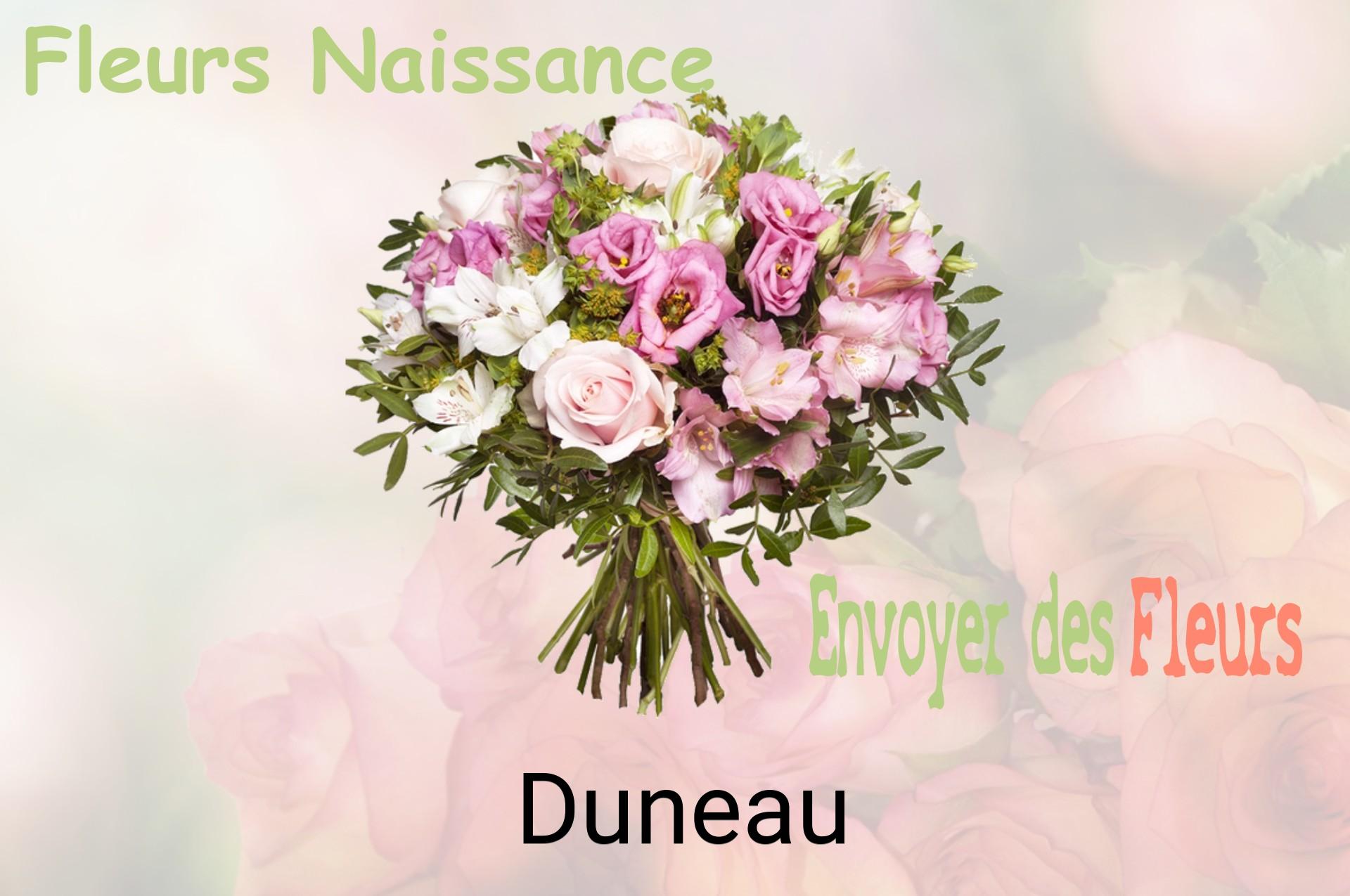 Bouquet de fleurs de naissance livré à Duneau